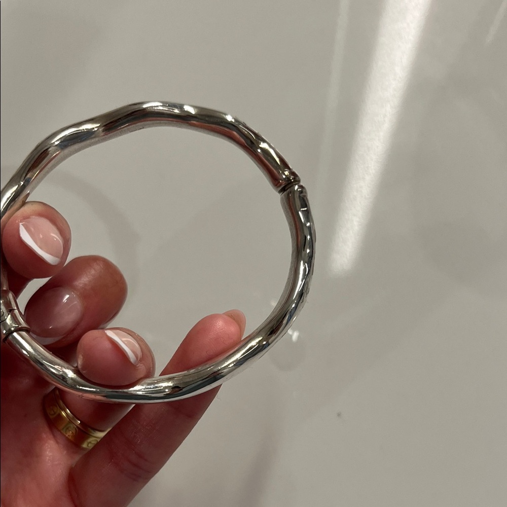 Sterling Silver Elegant Silver Wave Bracelet - image 3